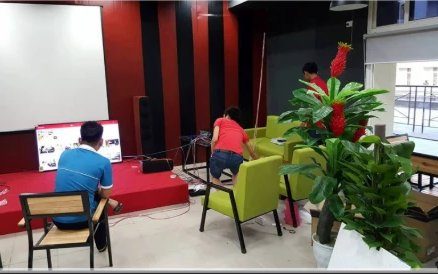 Phòng chiếu phim tại Khu công nghiệp Formosa Kỳ Anh