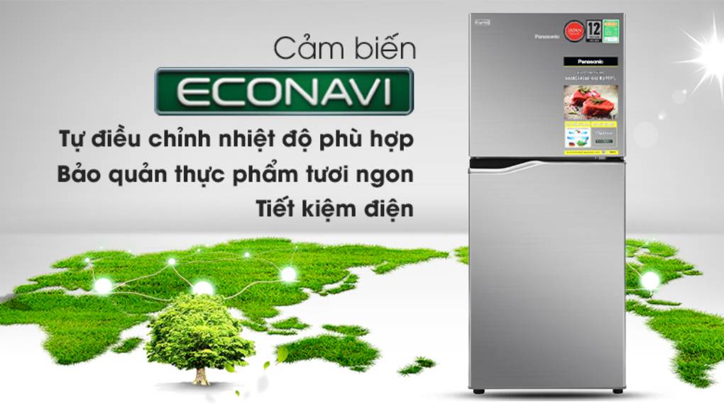 Tủ lạnh Panasonic 170L NR-BA190PPVN