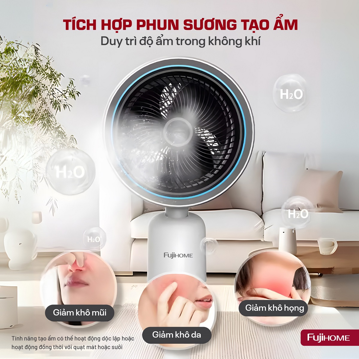 Quạt điều hòa bốn mùa đa năng Fujihome AC707 2