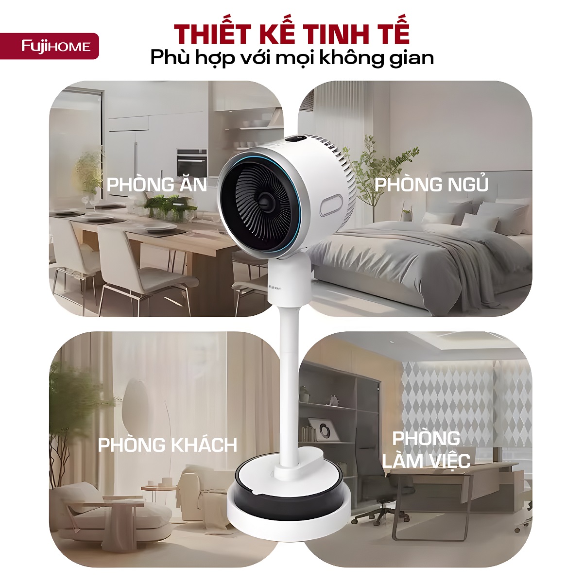 Quạt điều hòa bốn mùa đa năng Fujihome AC707 6