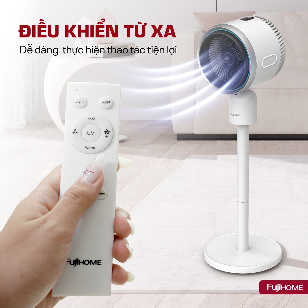 Quạt điều hòa bốn mùa đa năng Fujihome AC707 5