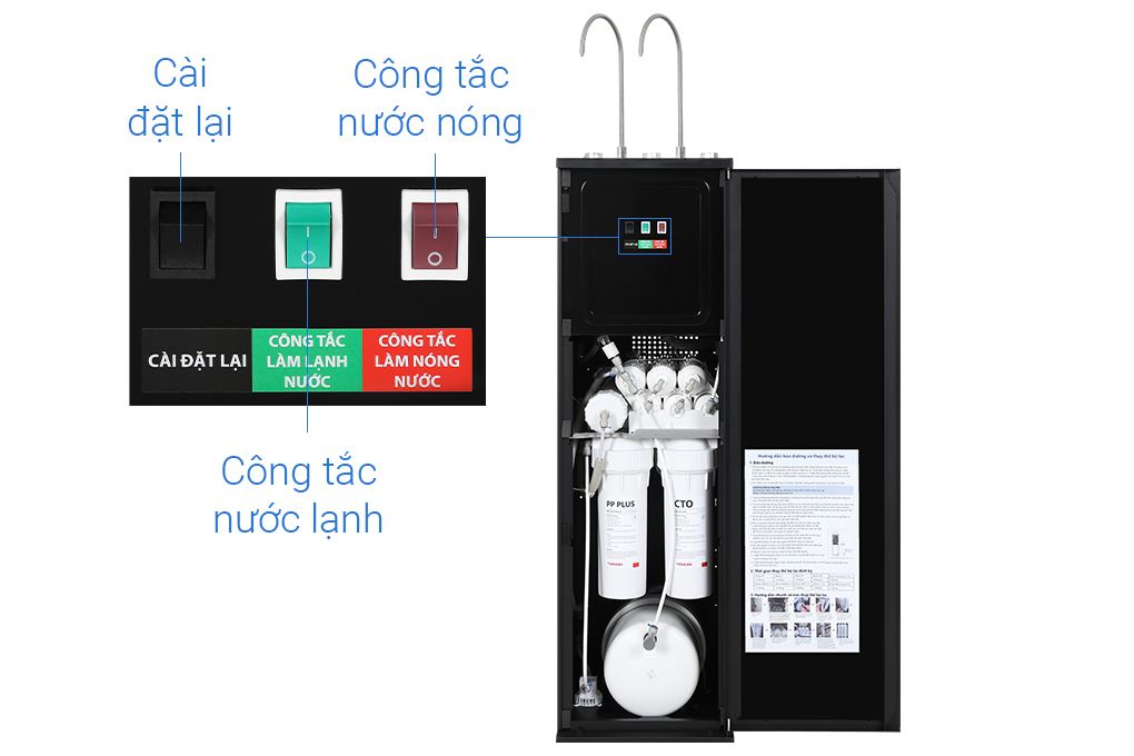 Máy lọc nước RO Hydrogen nóng nguội lạnh Toshiba TWP-WA2SVN(K) 2