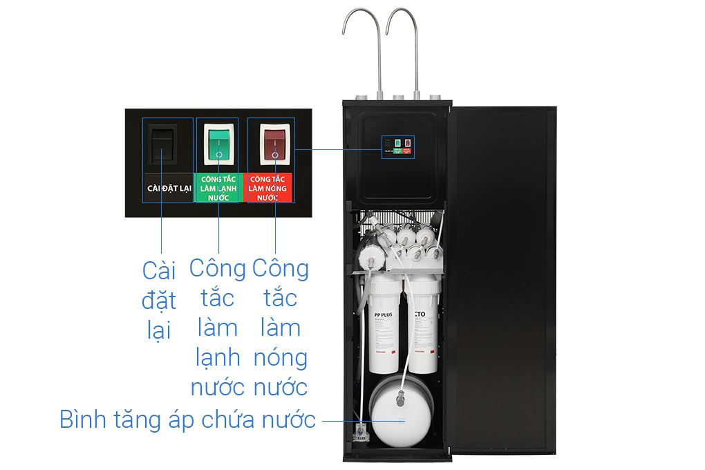 Máy lọc nước RO Hydrogen nóng nguội lạnh Toshiba TWP-WA3SVN(K) 2