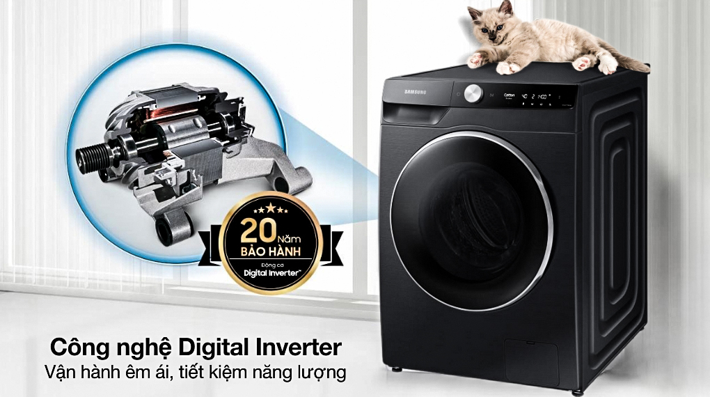 Máy giặt Samsung AI EcoBubble Inverter 12 kg WW12CGP44DSBSV 2