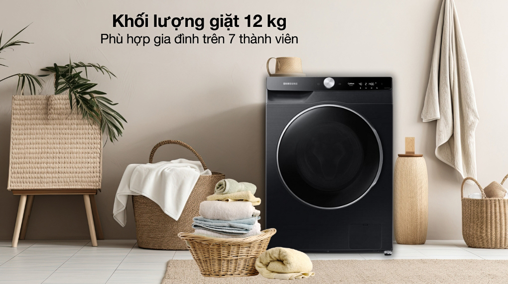 Máy giặt Samsung AI EcoBubble Inverter 12 kg WW12CGP44DSBSV 1