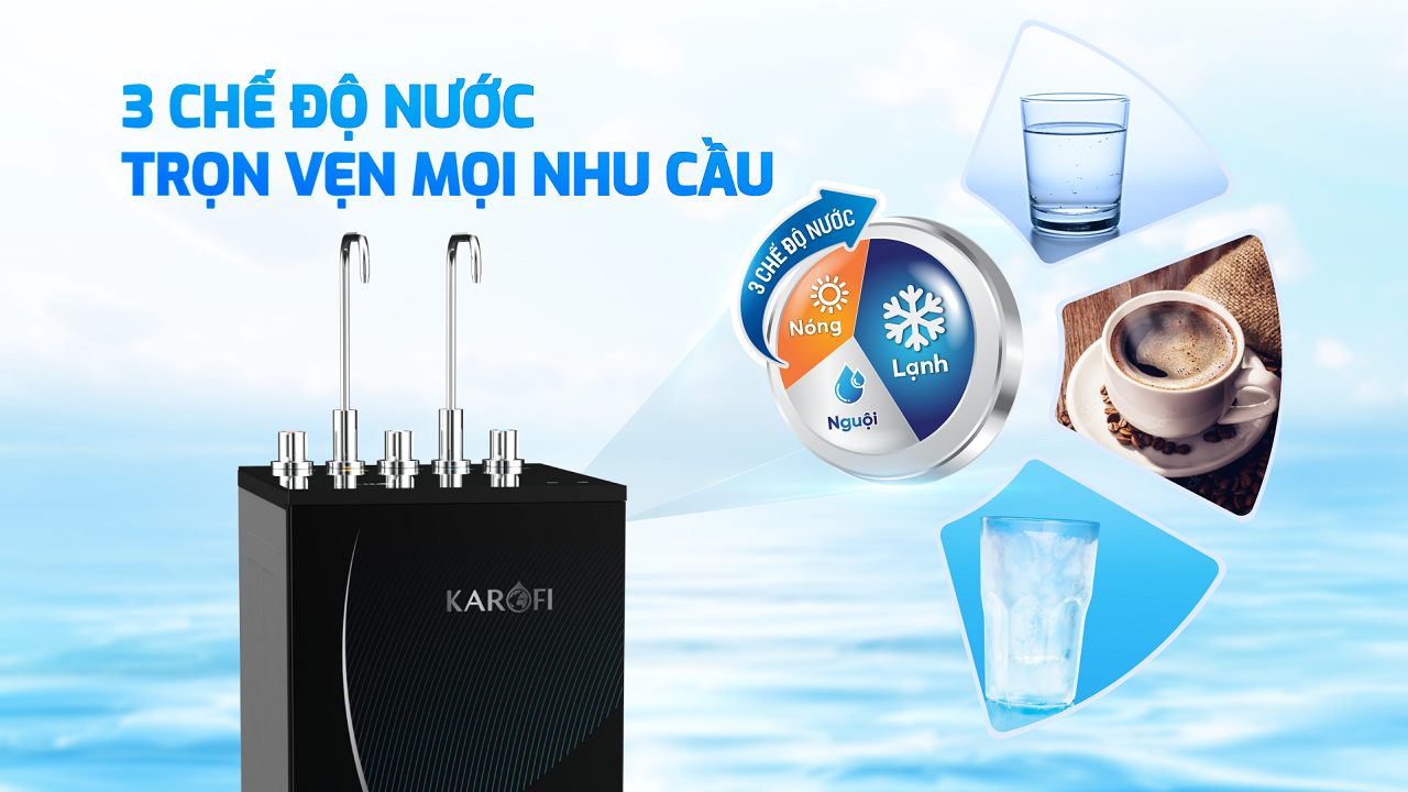 Máy lọc nước nóng lạnh Karofi KAD-D69 1