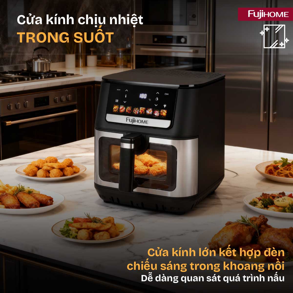 Nồi chiên không dầu Fujihome A9DH 1