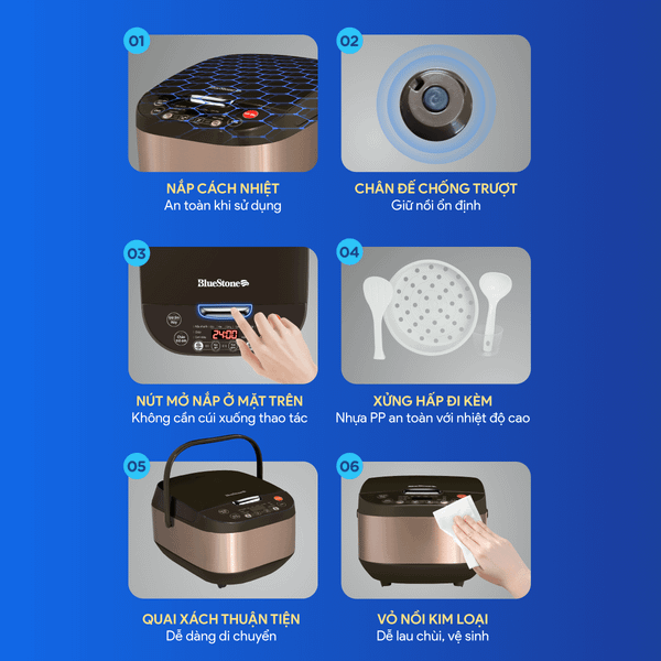 Nồi cơm điện tử BLUESTONE RCB-5935 4