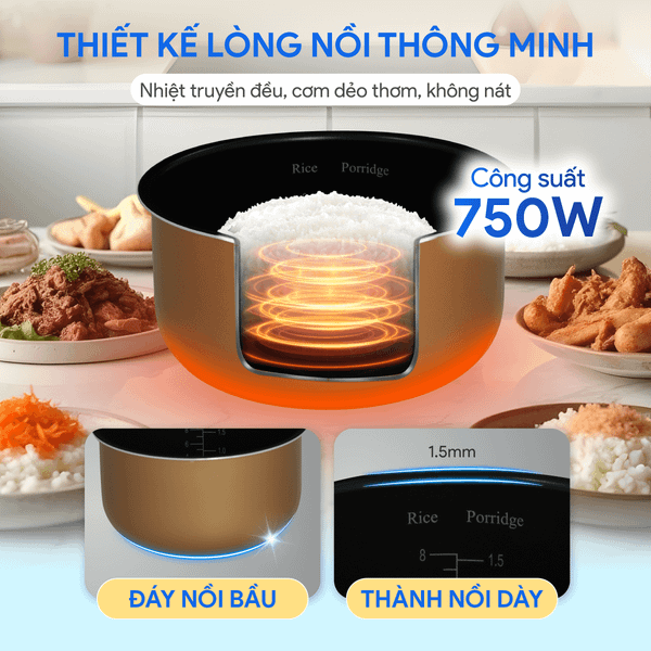 Nồi cơm điện tử BLUESTONE RCB-5935 3