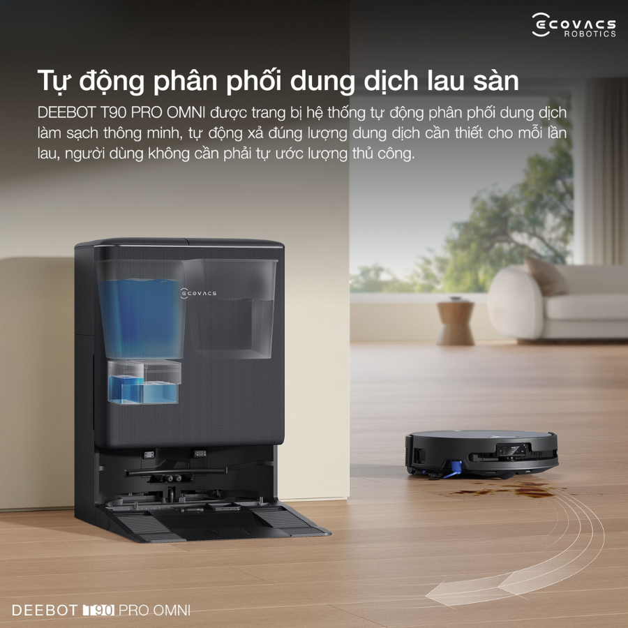Robot hút bụi lau nhà Ecovacs DEEBOT T90 PRO OMNI 7