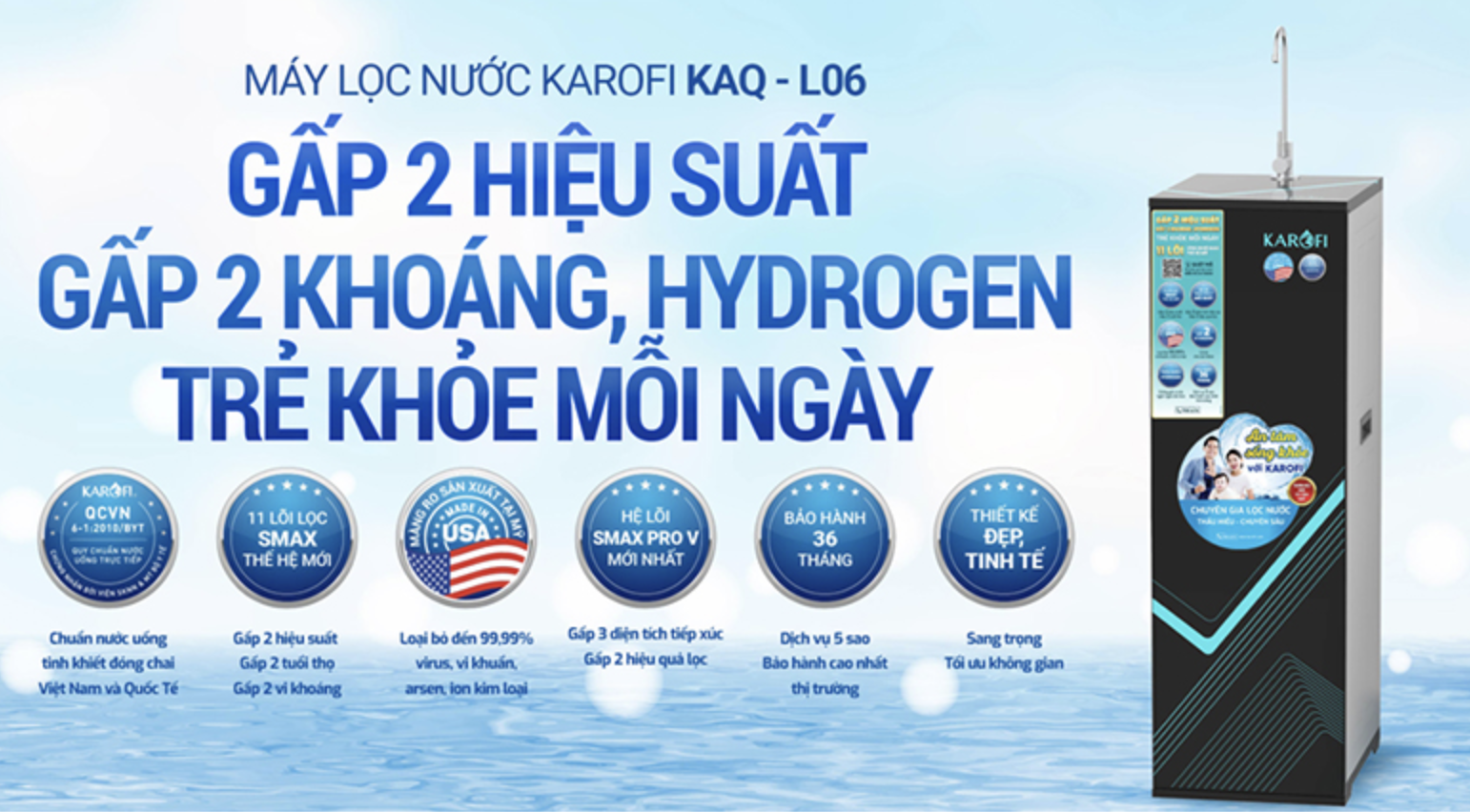 Máy lọc nước RO Karofi KAQ-L06 1