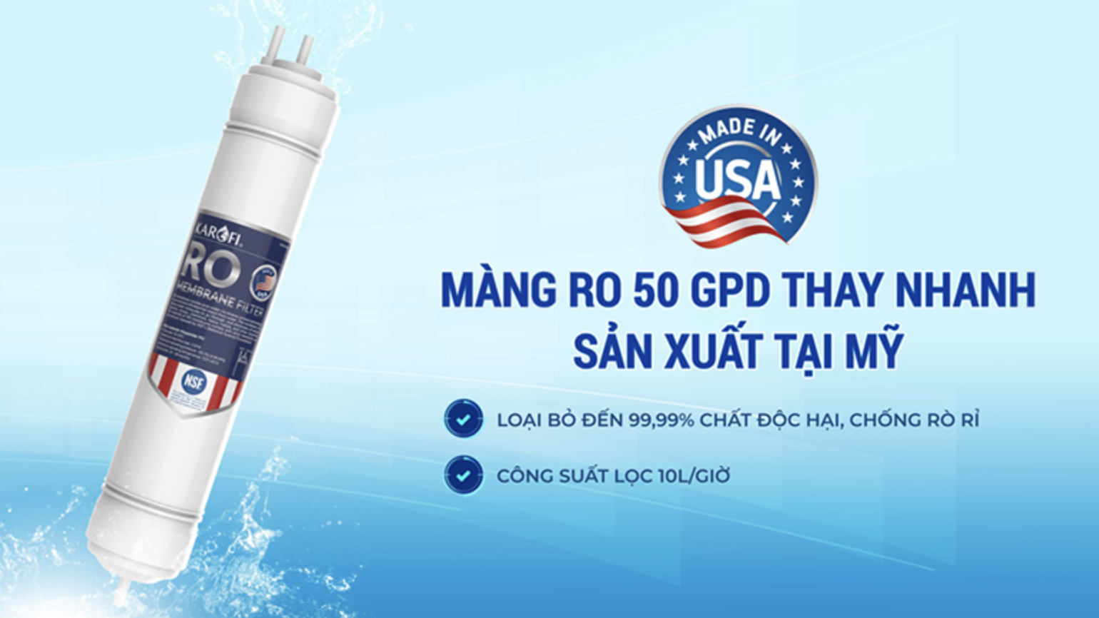 Máy lọc nước RO Karofi KAQ-L06 6