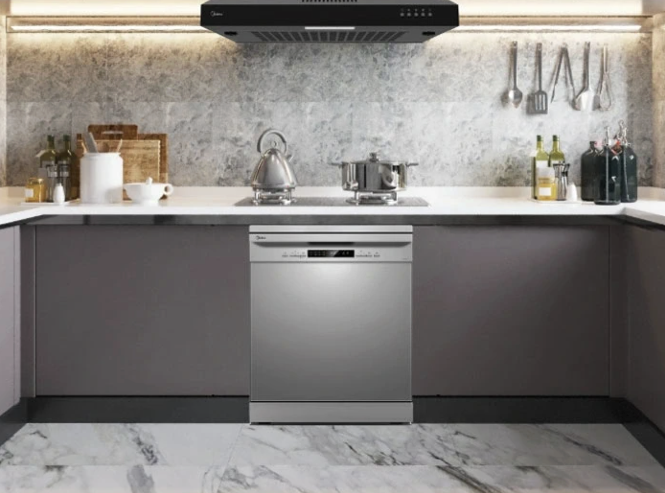 Máy rửa bát độc lập 13 bộ Midea MDW13-7635QS 4