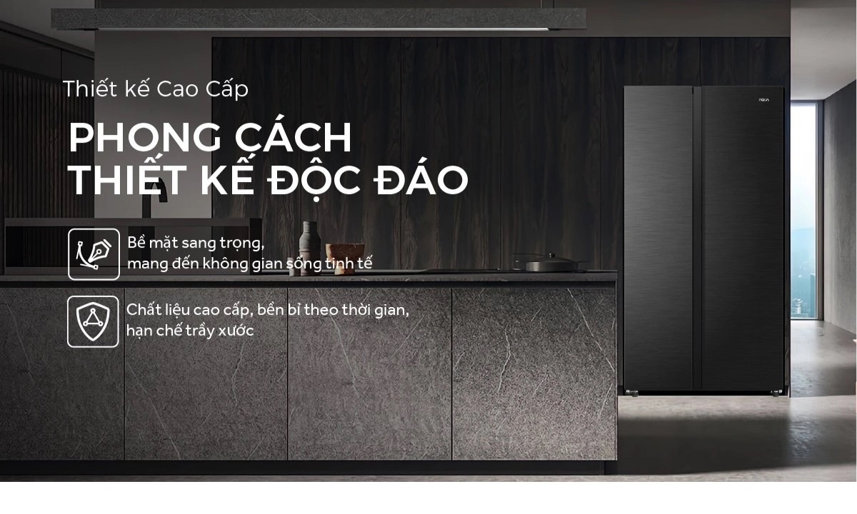 Tủ lạnh Aqua Inverter 646 lít AQR-S682XA(FS)