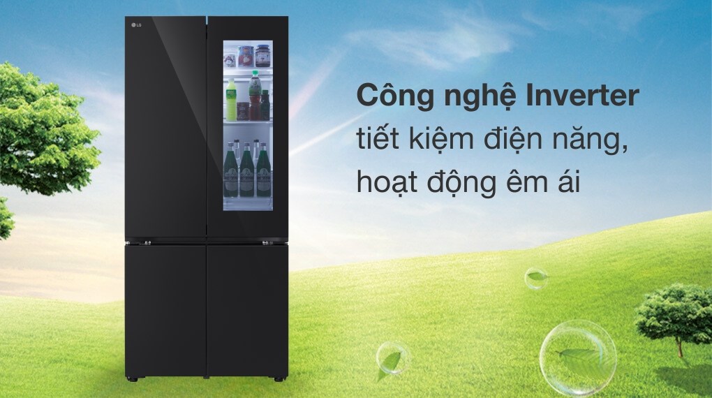 Tủ lạnh LG Inverter 617 lít Multi Door InstaView LFB61BLGAI 2