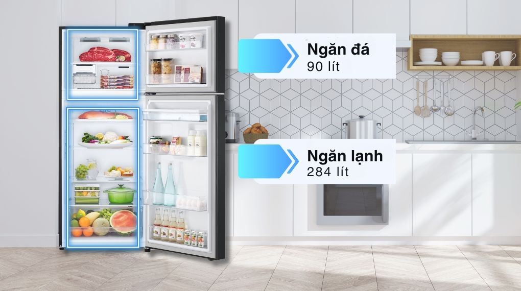 Tủ lạnh LG Inverter 374 lít LTD37BLM 1