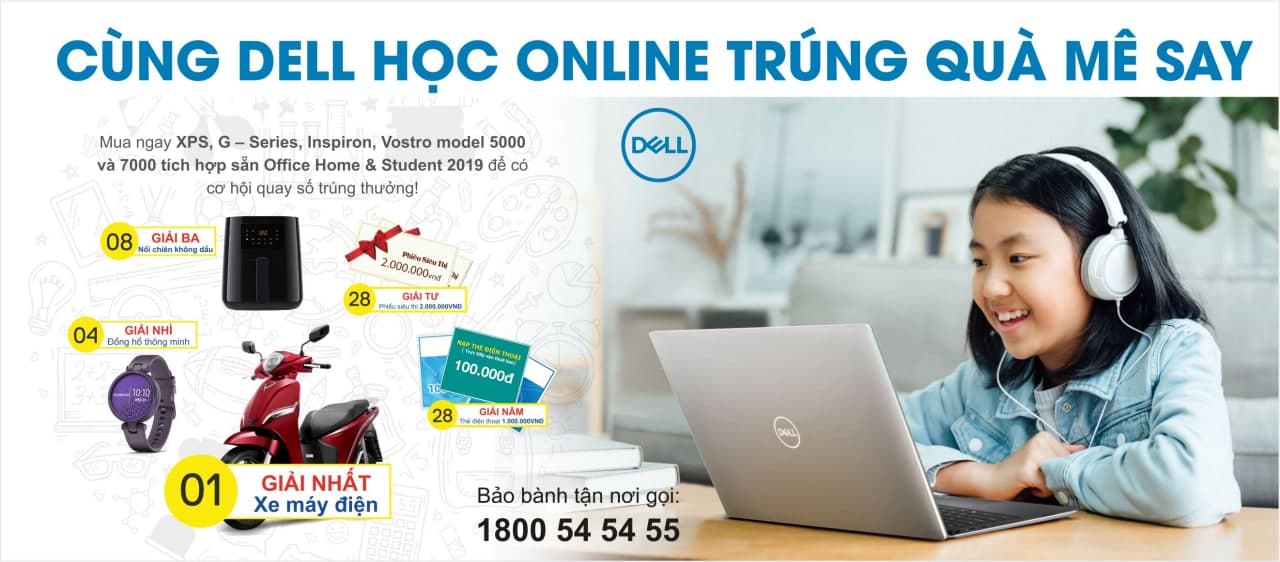 Cùng Dell học Online, trúng quà mê say